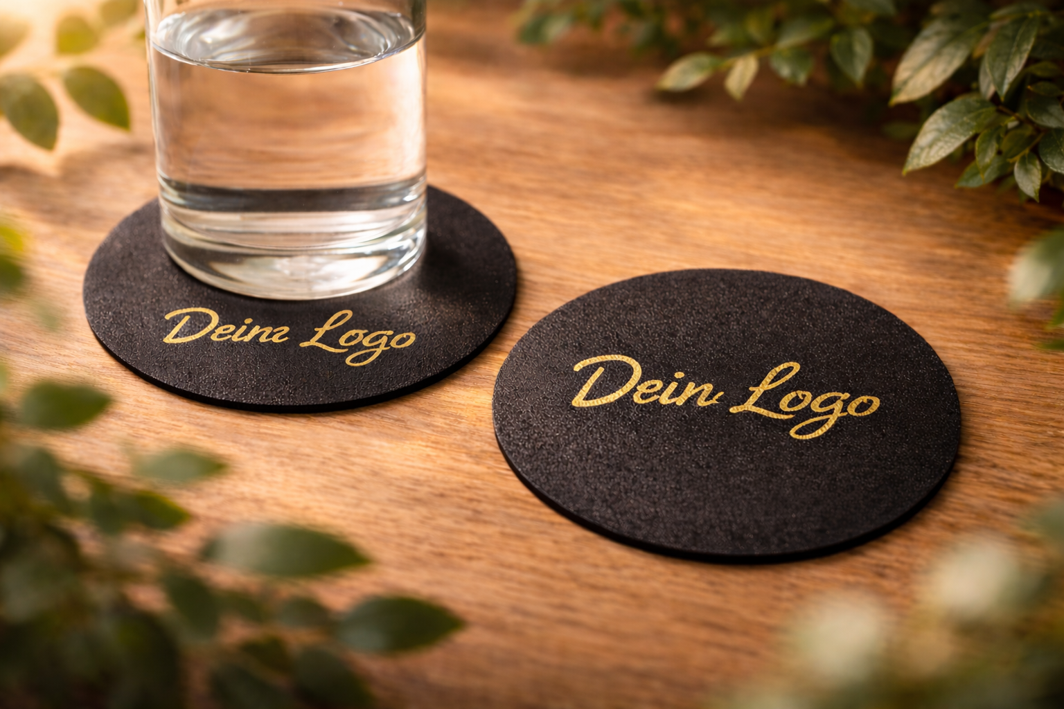 Personalisierter Bierdeckel mit Logo oder Schriftzug